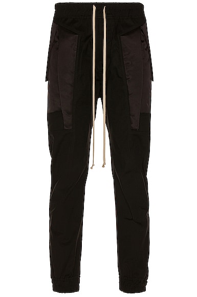 Rick Owens Fog Biker Joggers in Black | FWRD