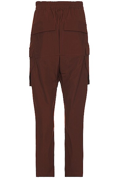 Shop Rick Owens Long Cargo Pant In Henna