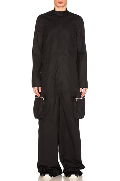 Rick Owens Long Sleeve Megacargo Bodybag in Black FWRD