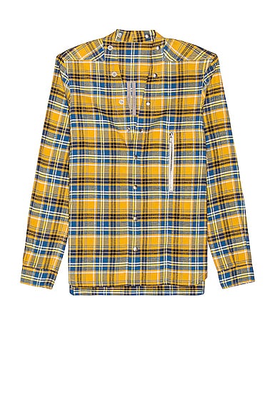 Rick Owens Larry Shirt in Acid Plaid | FWRD