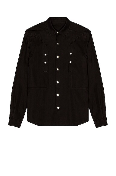 Rick Owens Outershirt in Black