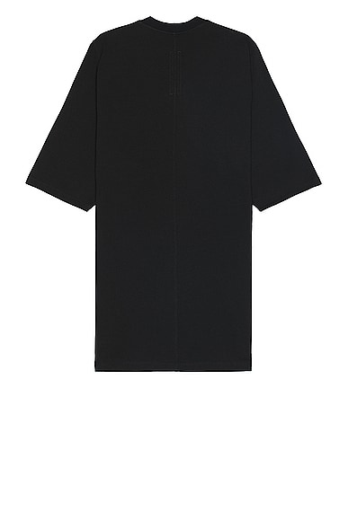 Shop Rick Owens Ron Jumbo Short Sleeve T In Black & Pearl
