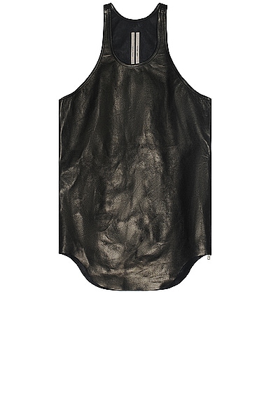 Rick Owens Leather Tank in Black