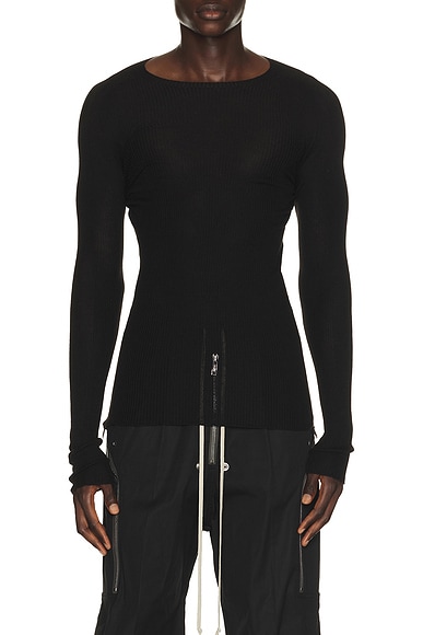 Ribbed Round Neck Shirt