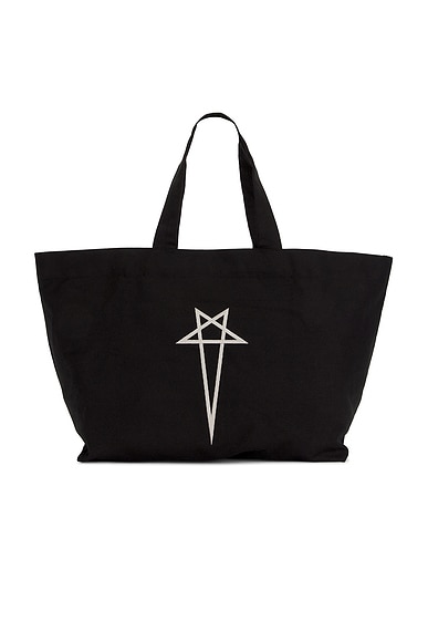 Rick Owens Beach Bag in Black & Pearl