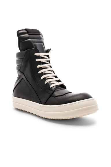 Rick Owens Geobasket in Black & White | FWRD