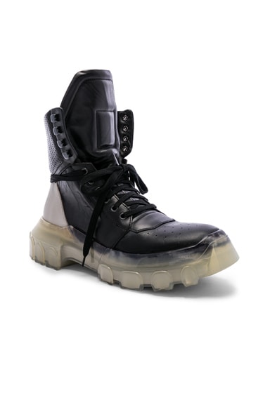 特別オファー Leather Owens Rick Tractor FWRD | Pearl & Black in Dunks 靴