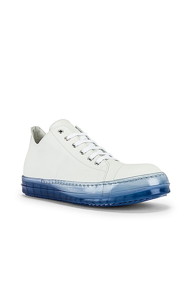 Rick Owens Low Top Sneaker in Chalk White & Nublu | FWRD