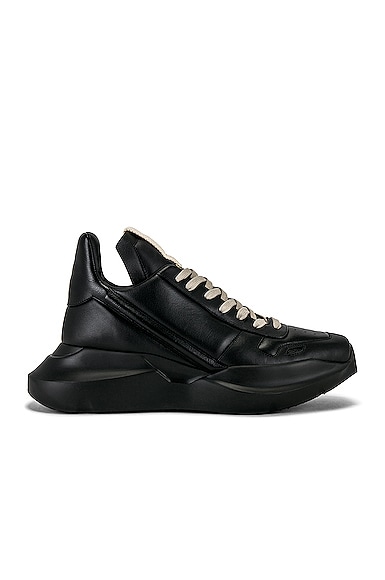 Rick Owens Larry Cargo Jogger in Black & Pearl | FWRD