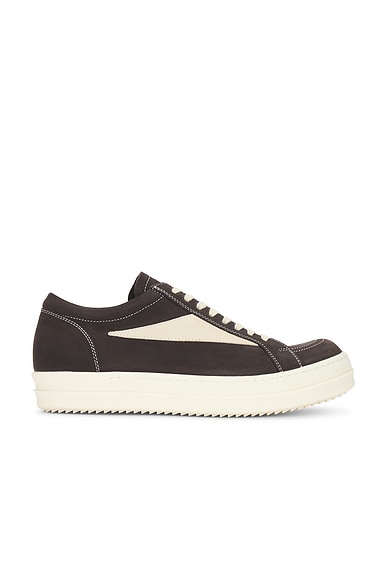 Rick Owens Low Sneakers in Black & Milk | FWRD