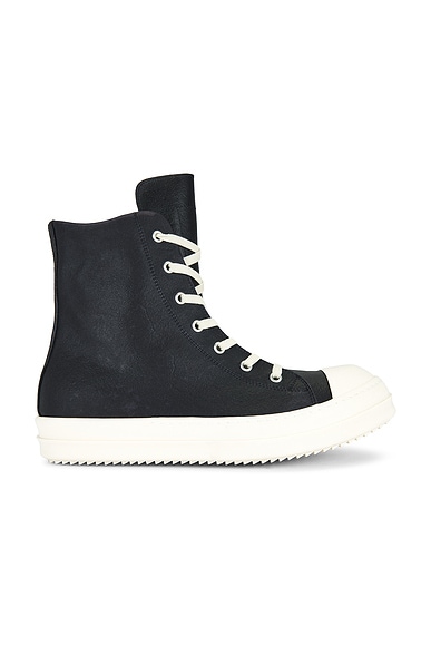 Rick Owens Hi Top Sneakers in Black & Milk