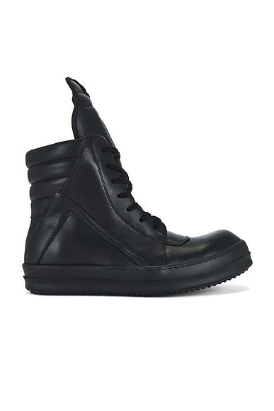 Rick Owens Geobasket Sneakers in Black