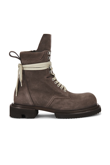 Rick Owens Low Army Gabe Boot in Dark Dust