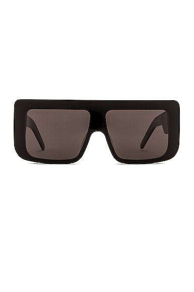 Rick Owens Documenta Sunglasses In Black & Black