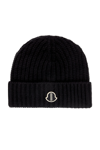 Rick Owens X Moncler Beanie in Black