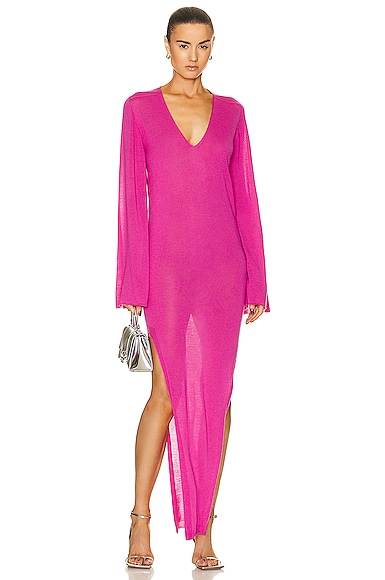 Rick Owens Toga Dress In Hot Pink | ModeSens