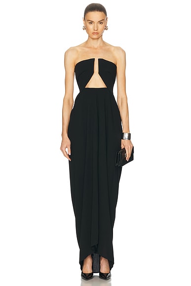 Rick Owens Amphora Prong Gown in Black