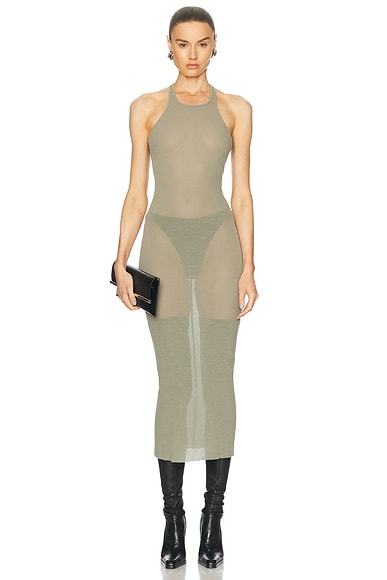 Rick Owens Tank Dress in Celadon