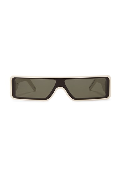 Rick Owens Gethshades Sunglasses in Black & Black | FWRD