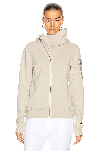 Rick Owens X Champion Mountain Hoodie In Pearl