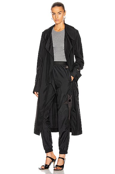 Rick Owens x Champion Trench Coat in Black FWRD
