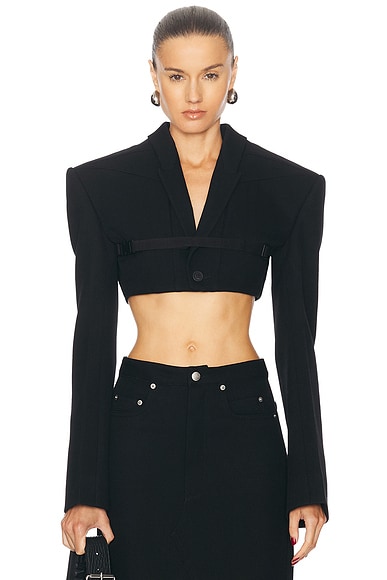 Helmut lang cropped blazer clearance