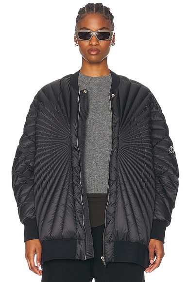 Rick Owens X Moncler Radiance Peter Jacket in Black