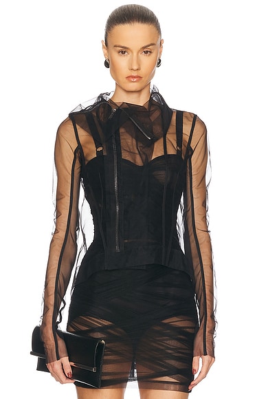 Rick Owens Naska Biker Jacket in Black