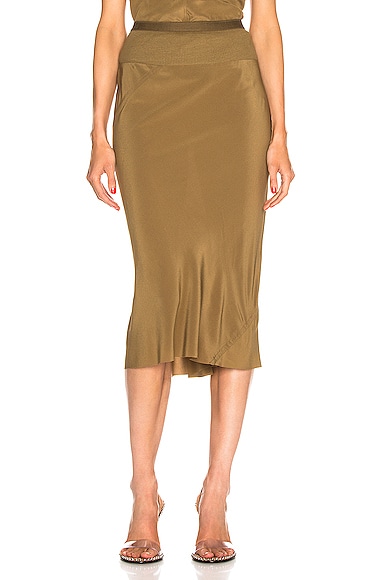 ワンピース RICK OWENS Women Mid Skirts RP02D3524 BROWN Godet Skirt RICK OWENS | Blondie Shop