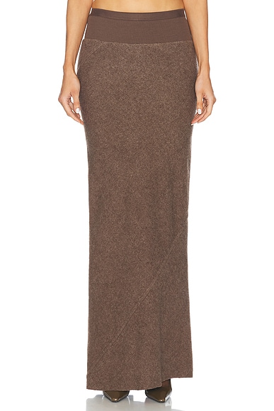 RICK OWENS DRKSHDW EDFU ウーヴン ロング スカート Rick Owens Long Skirt in Fawn | FWRD