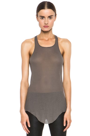 RICK OWENS Basic rib tank DUST サイズL Rick Owens - BASIC RIB TANK
