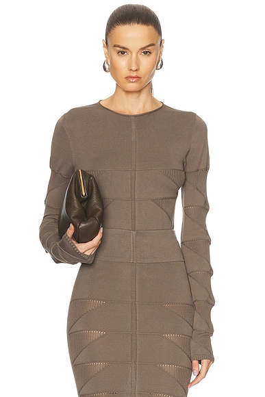 Rick Owens Long Sleeve Top in Dust