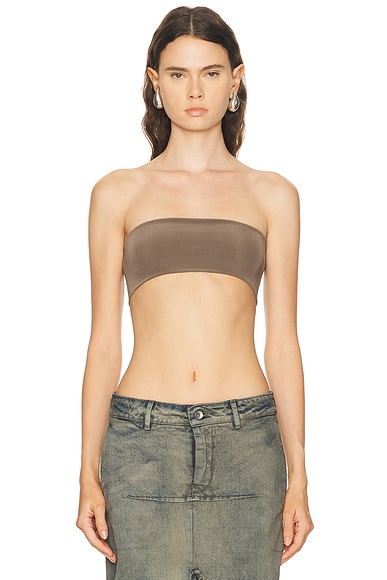 Rick Owens Bandeau Top in Dust