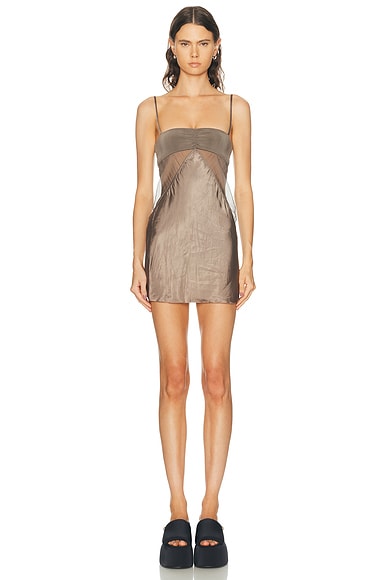 Rick Owens Combo Slip Top in Dust