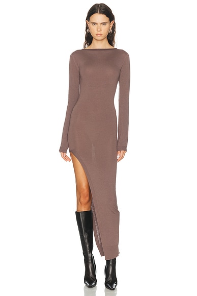 Rick Owens Easy Long Top in Grape