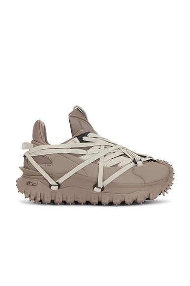 Rick Owens X Moncler Trailgrip Megalace Sneaker in Dust