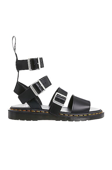 Rick Owens x Dr. Martens Gryphon Sandal in Black | FWRD