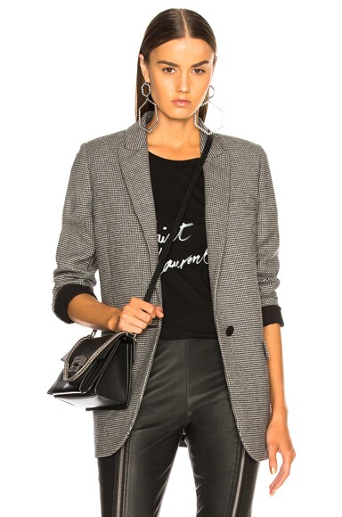 Redemption Pied de Poule Tailored Jacket in Black & White | FWRD