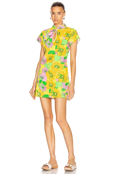 RIXO Lolita Dress in 60s Floral | FWRD