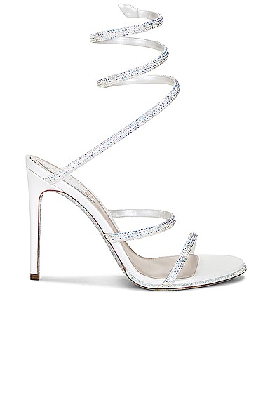 Cleo 105mm Lace Up Sandal in White