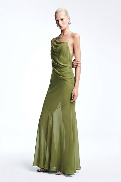 Siagre Silk Backless Gown