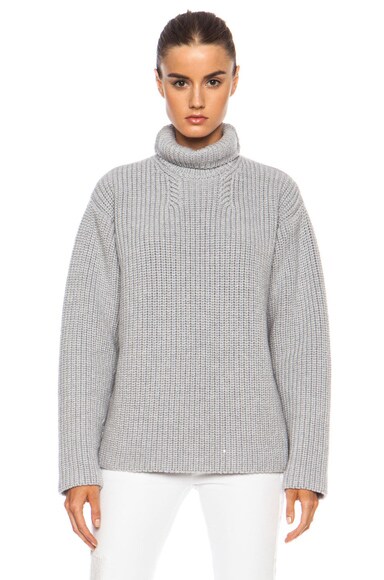 ROCHAS Turtleneck Sweater in Grey Melange | FWRD
