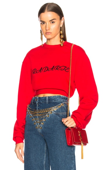 Radarte LA Embroidery Cropped Sweatshirt