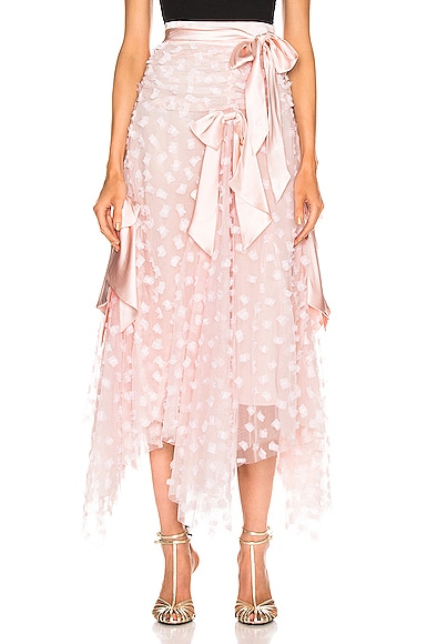 スカート P-bow 40%OFF】swinging ribbon skirt～ｽｳｨﾝｷﾞﾝｸﾞﾘﾎﾞﾝｽｶｰﾄ | flower