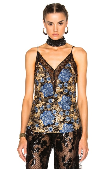 Embroidered Floral Lace Camisole