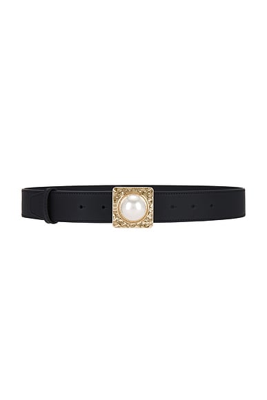 retrofete Audre Leather Belt in Black