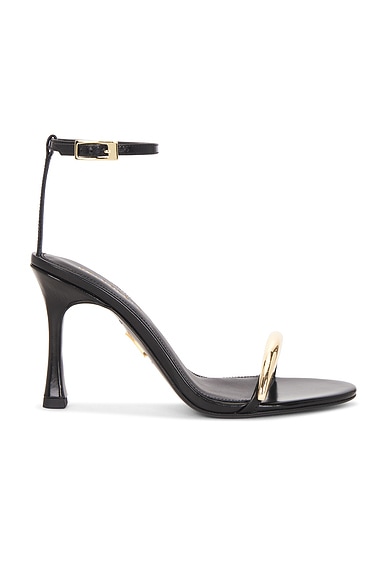 retrofete Fawny Sandal in Black & Gold