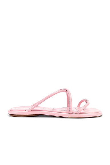 ROSETTA GETTY LEATHER STRAPPY SLIDES,ROGT-WZ15