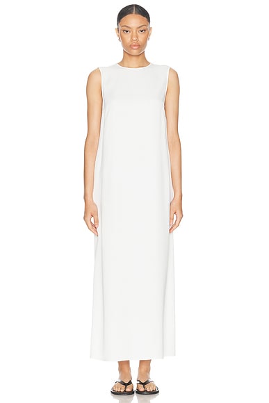 Rohe Sleeveless Fluid Satin Dress in Cream