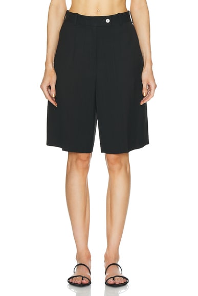 Shop Rohe Tailored Short In Noir